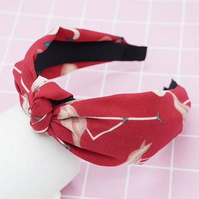 Literary stripe makeup headband Red Flamingo - Shop at LoveMi