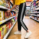 Autumn loose Casual Pants Capris - Black