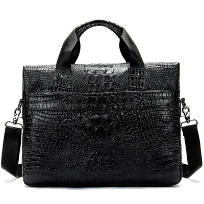 Cowhide computer bag Black - Shop at LoveMi