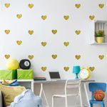 Cartoon Cute Love Wall Stickers Bedroom Stickers - Gold