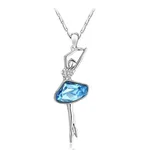 Ballerina necklace - Light Blue