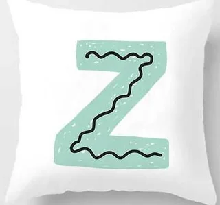 Cute Design Alphabet L Cushion Cover - 45X45Cmz