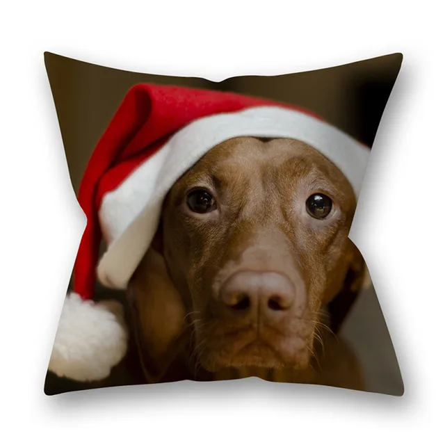 New Christmas pillowcase Christmas animal cats and dogs F - Shop at LoveMi