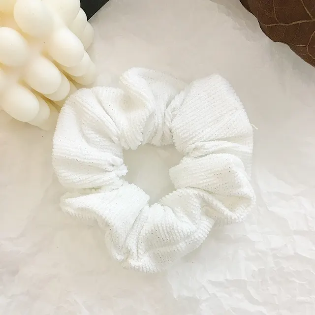 New Style Headband Corduroy Headband Autumn And Winter Cloth Pure Color White - Shop at LoveMi