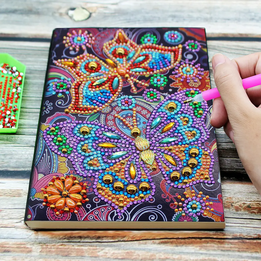 Diamond Embroidery Notebook - Several Patterns - A5