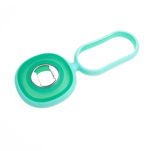 Multifunctional silicone bottle opener - Green