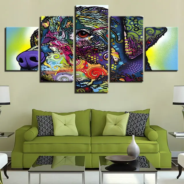 Canvas five pictures - Frameless