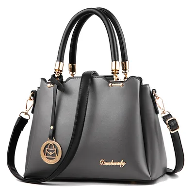 Fashion one shoulder diagonal handbag Grey - Shop at LoveMi
