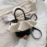 Drawstring shoulder bag - Beige