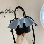 Drawstring shoulder bag - Blue