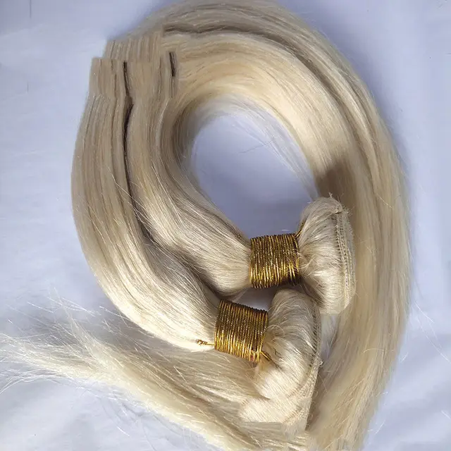 Human Hair Straight Hair Straight Xu Chang Wig Gold - Shop at LoveMi