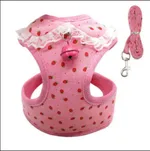 Pet Cute Chest Strap Breathable Tank Top Style Dog - Pink