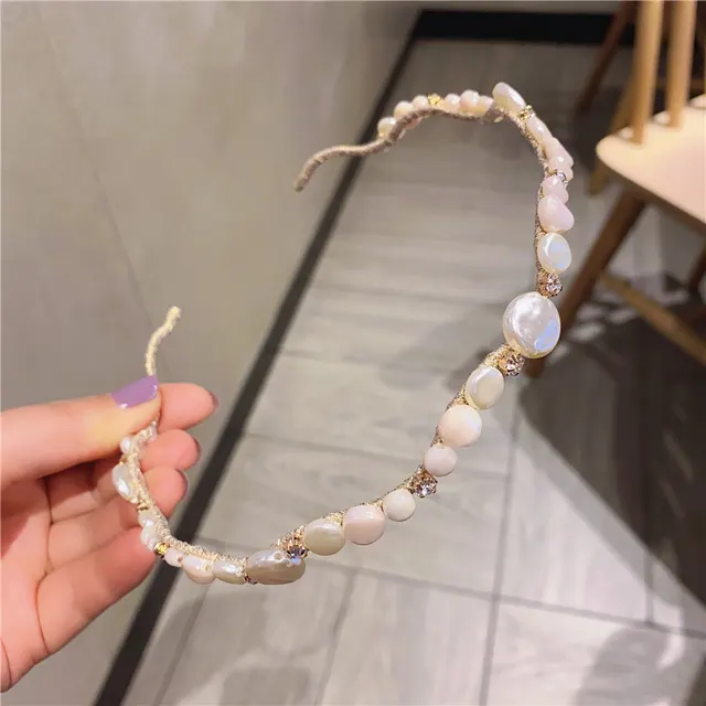 Korean Version of The Forest Fairy Crystal Pearl Hairpin Egg White - Shop at LoveMi