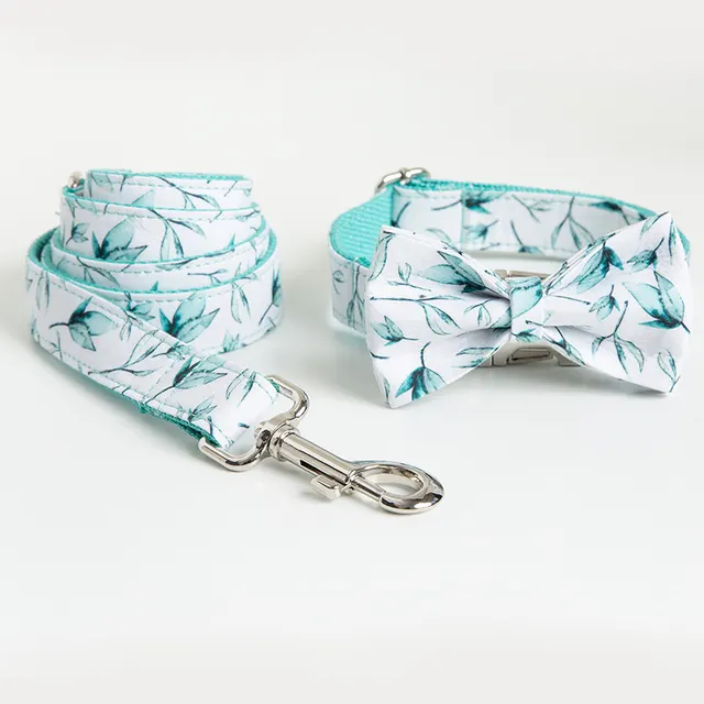 Small leaf dog collar leash Photo Color - Shop at LoveMi