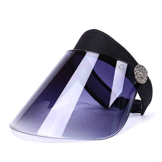 Anti-UV Sun Visor Hat - Black