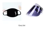 Anti-UV Sun Visor Hat - Gray Set