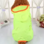 Waterproof Poncho for Chilhuahua - Fluorescent Color - View 1