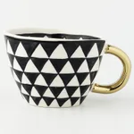 Nordic Irregular Mug - 1 Golden Handle