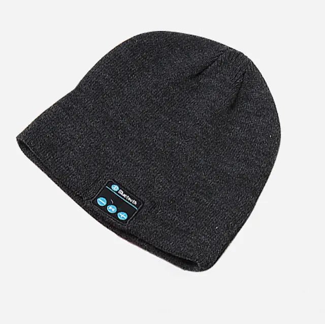 Wireless Bluetooth Knitted Hat Calls Music Stereo - Dark Gray