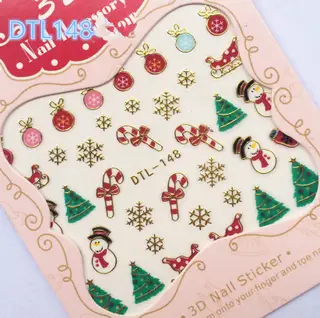 3D Christmas nail decals - 148 Style