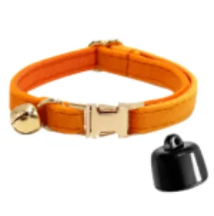 Soft and comfortable adjustable pet collar Orange Set - Shop at LoveMi