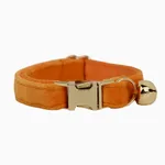 Soft and comfortable adjustable pet collar - Orange