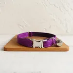 Soft and comfortable adjustable pet collar - Purple