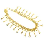 Shiny Flower Pendant on Waist Chain - Gold