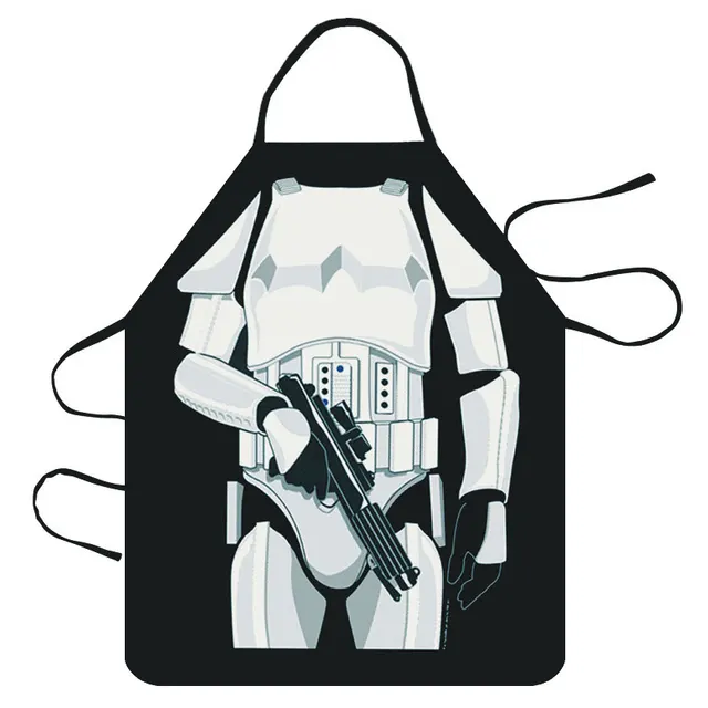 Party funky creative apron - White Ice