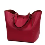 Europe and America women's bag new retro ladies bucket handbag fashion big explosion models mother package - Gules