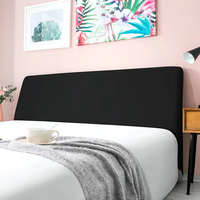 Bedside cover with curved leather bed back Black - Shop at LoveMi