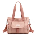 Oxford Cloth Large Capacity Ladies Handbag - Pink