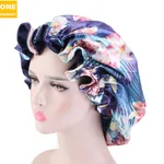 Plus size hair care home hat - Sapphire