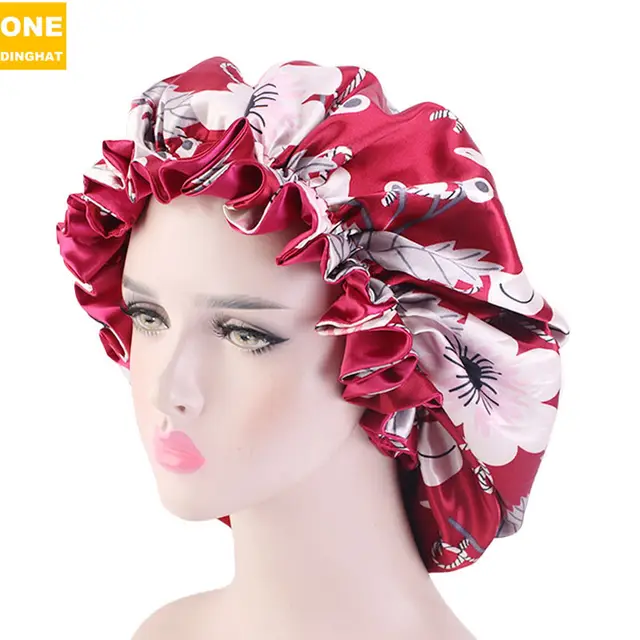 Plus size hair care home hat Wine Red - Shop at LoveMi