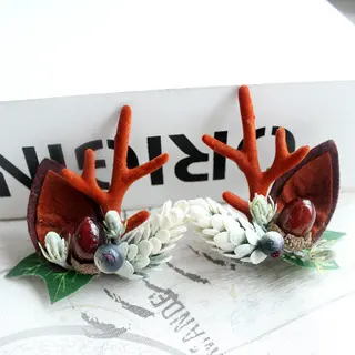 Children's Christmas hair clip - K
