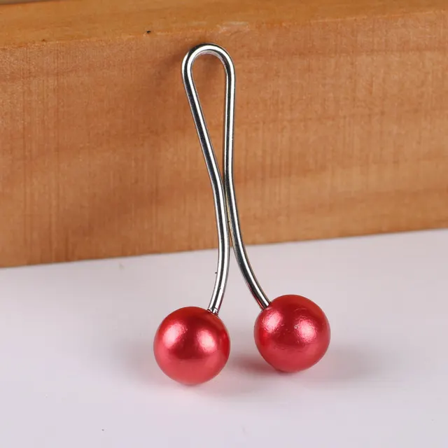 Pearl fine needle silk buckle - Red