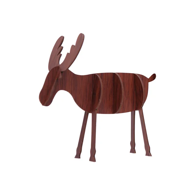 Wooden crafts Christmas elk ornaments - Deer Coffee