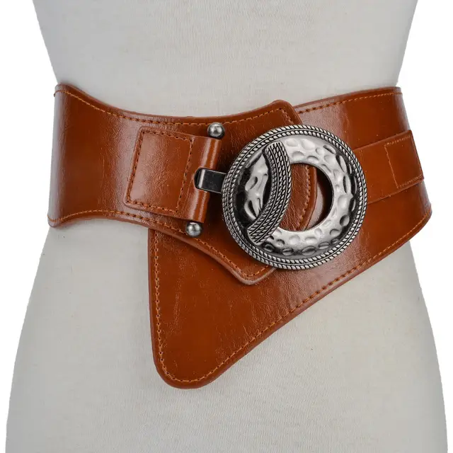 New Fall Winter Elastic Waistband Ladies Europe And America - Brown