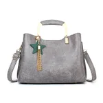 new handbag Korean Fashion Shoulder Bag Messenger Bag Handbag tassel PU package sales - Gery