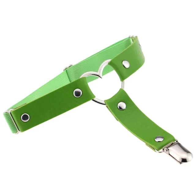 Love Punk Garter Belt - Green