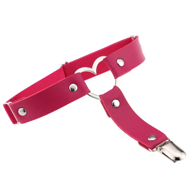 Love Punk Garter Belt - Rose Red