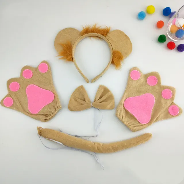 Masquerade performance props lion headband headdress Three Piece L Gloves - Shop at LoveMi