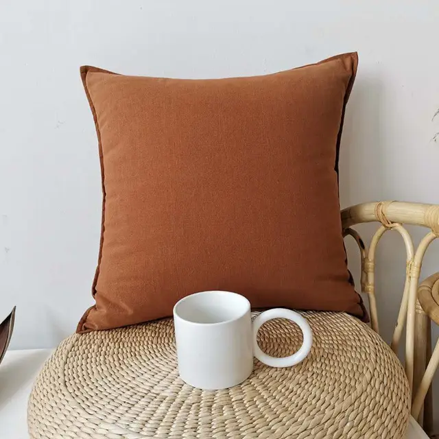 Simple package pillow light luxury by blue cover Orange - Shop at LoveMi