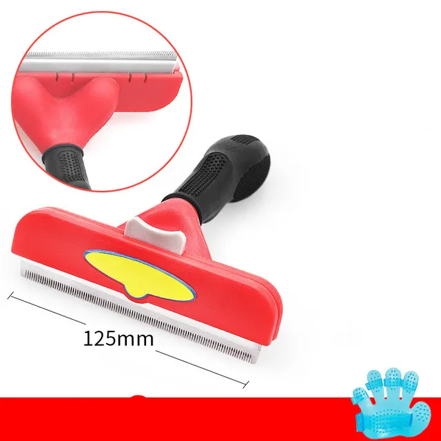 Dog Comb Method Fighting Corgi Labrador Pet Dog Hair Brush - A3