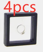 PE Film Jewelry Box - Black4Pcs