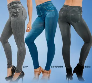 fashion women jean leggings - L Xl