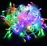 LED Fairy String Lights Multicolor Garland Beads Outdoor Waterproof Holiday Party Christmas Tree Decor - Multicolor