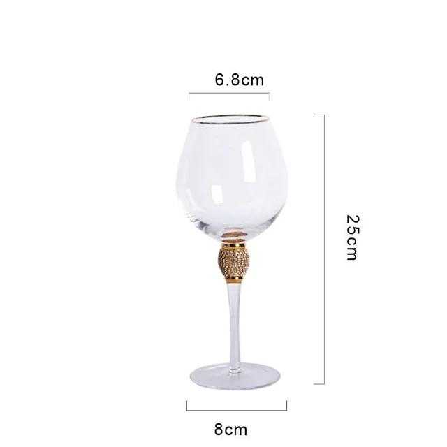 Champagne goblet with diamond wine vessel - 1Style