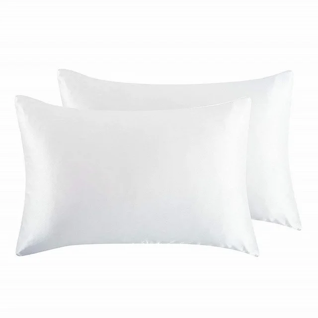 Silk Satin Zipper Pillowcase White - Shop at LoveMi