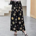 Elastic Waist Mother Wide Leg Pants Floral Pants - 16 Style
